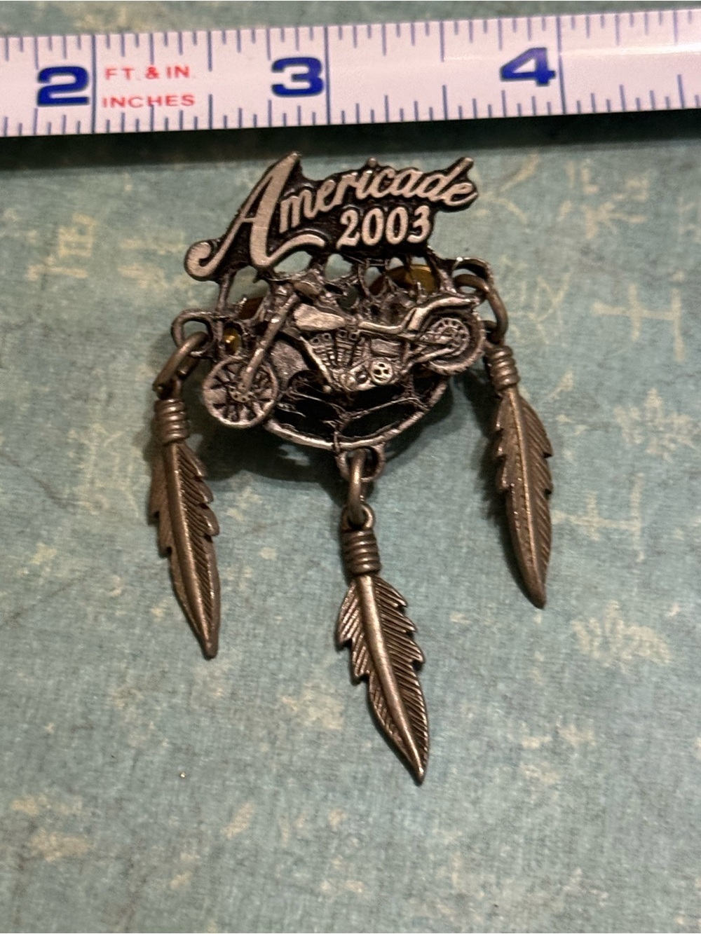 VINTAGE 2003 AMERICADE MOTORCYCLE RALLY PIN - Picture 5 of 10